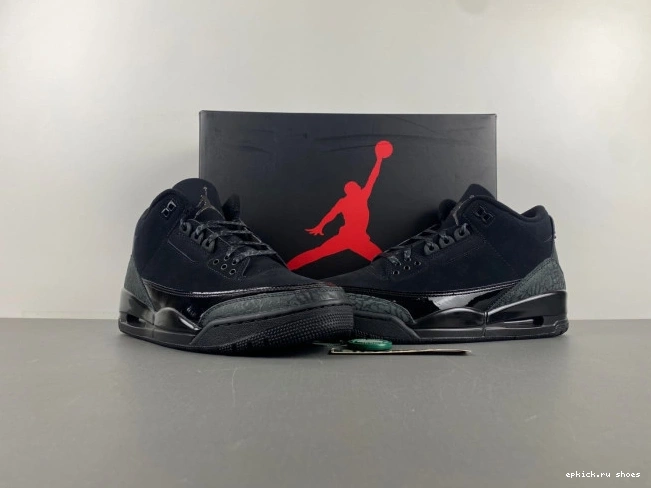 Rep CT8532-001 Jordan Air Black 3 Cat 0819